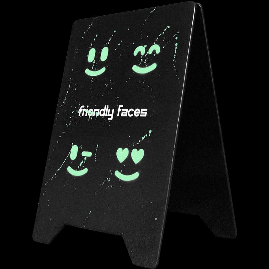 Friendly Faces Studio A-Frame sign